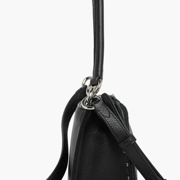 Black Studded Crossbody Bag - Picture 3 of 4